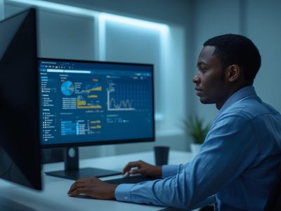 Corporate IT environment with an African cyber security specialist